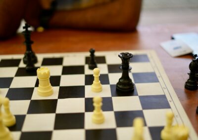 chess pieces on chess board